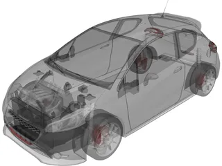 Peugeot 208 GTI 3D Model