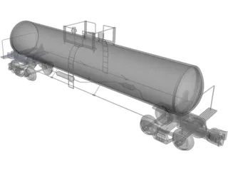 Tank Car 3D Model