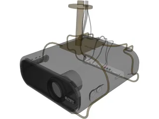 Sony Video Projector 3D Model