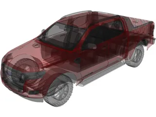 Ford Ranger Pickup (2015) 3D Model