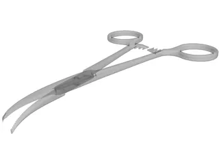 Surgical Hemostats 3D Model