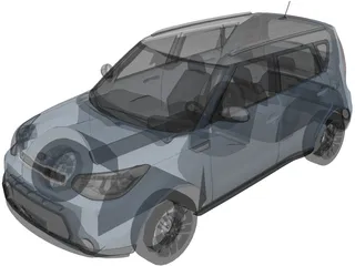 Kia Soul (2014) 3D Model