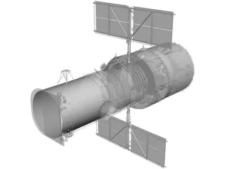 Hubble Space Telescope 3D Model