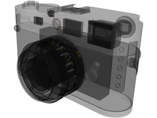 Leica M9 Digital Camera 3D Model