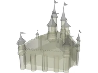 Grand Castle 3D Model