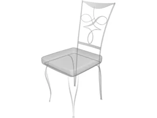 Cast Iron Chair 3D Model