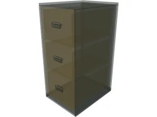 Storage Pedestal 3D Model
