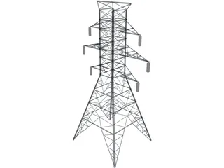 Electrical Tower 3D Model