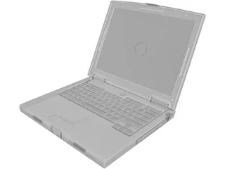 Dell Laptop Computer 3D Model