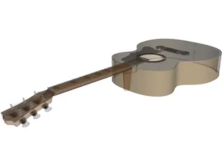 Guitar Acoustic Folk 3D Model