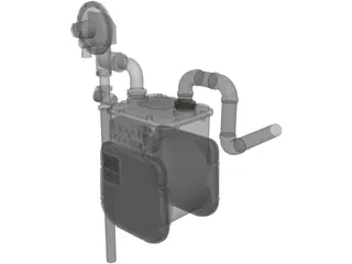 Gas Meter 3D Model