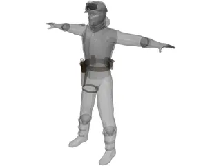 Star Wars Hoth Soldier 3D Model