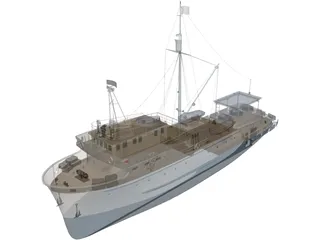 Fishing Ship 3D Model