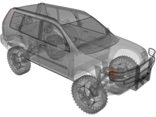 Nissan X-Trail 4x4 [Tuned] 3D Model