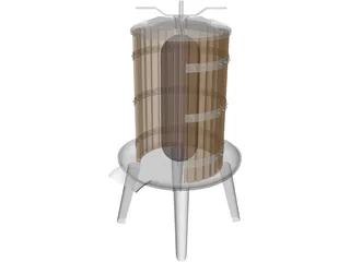 Grape Press 3D Model