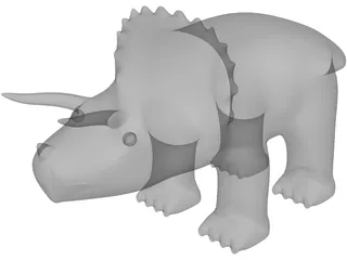 Triceratops Toy 3D Model