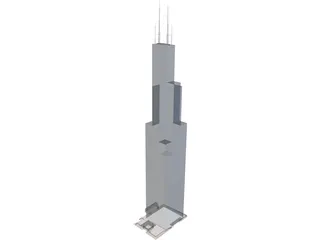 Sears Tower 3D Model