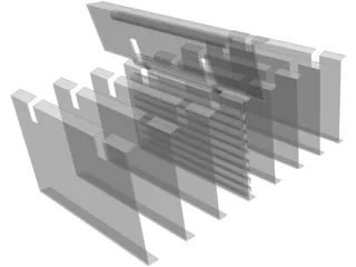Pipe Rack Mechanism 3D Model