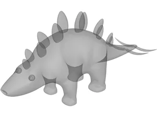 Stegosaurus Toy 3D Model