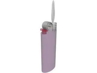 Bic Lighter 3D Model