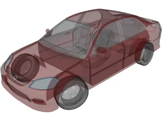 Honda Civic (2005) 3D Model