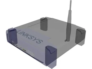 Linksys WRT54G 3D Model