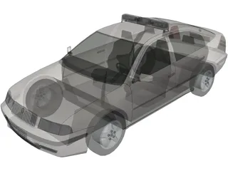 Skoda Octavia Police (1999) 3D Model