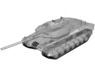 Leopard 2A6 3D Model