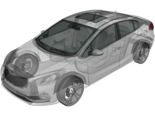 Kia Cerato Forte (2014) 3D Model