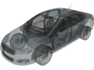 Fiat Linea (2007) 3D Model