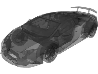 Lamborghini Huracan Performante (2017) 3D Model