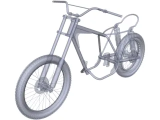 Bultaco Pursang Bike Frame 3D Model