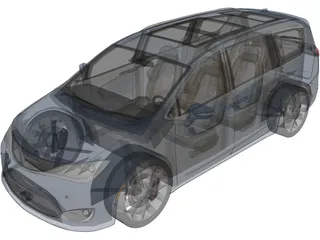 Chrysler Pacifica (2017) 3D Model