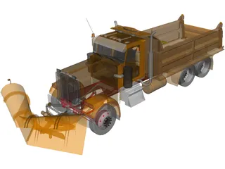 Kenworth Snow Plow 3D Model