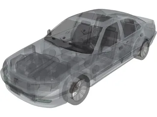 Peugeot 406 3D Model