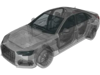 Audi A4 (2017) 3D Model