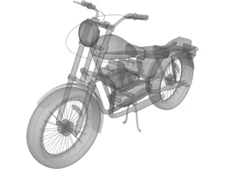 Yamaha SR125 3D Model