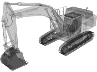 Komatsu PC490 3D Model