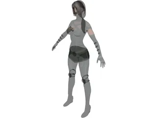 X-Men Rogue 3D Model