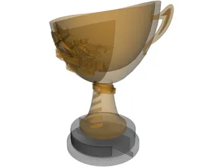 BJJ World Cup Trophy 3D Model