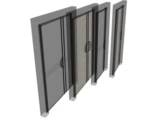 Art Deco Doors 3D Model