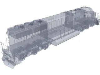 SD60 Train 3D Model