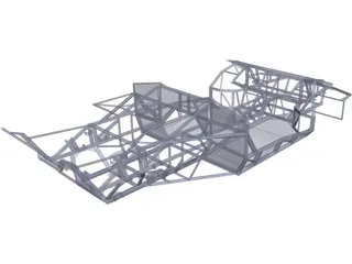 Lamborghini Diablo/Murcielago Kit-Car Chassis 3D Model