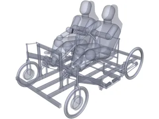 Pedal Driven Vehicle 3D Model