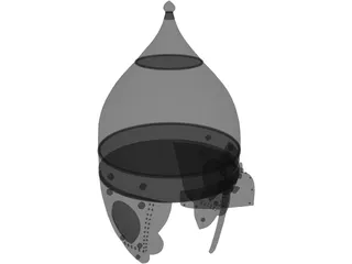 Russian Knight Helmet 3D Model