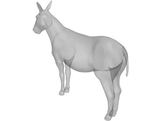 Donkey 3D Model