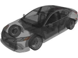 Toyota Camry Hybrid (2018) 3D Model