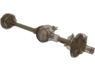 Ford High Pinion Dana 44 Front Axle 3D Model