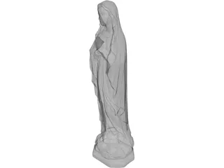 Virgin Mary 3D Model