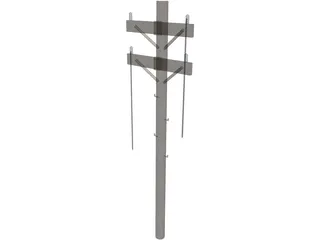 Utility Pole 3D Model